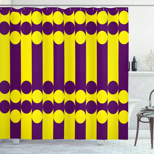 Details about   Thick Yellow Stripes 3D Shower Curtain Waterproof Fabric Bathroom Decoration
